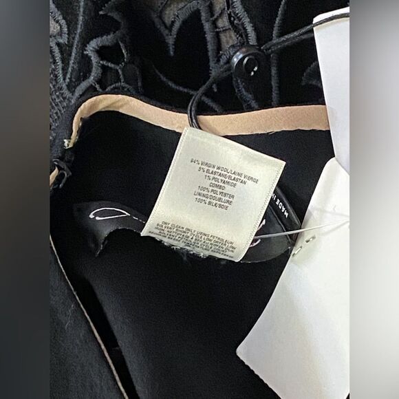 Oscar De La Renta Marbled Carnation Guipure Lace Inset Midi Dress size 0 - Picture 16 of 16